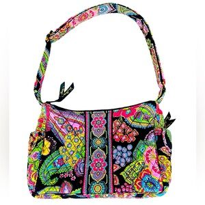 Vera Bradley Quilted Paisley Shoulder Bag Purse ~ Clean